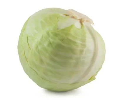 Cabbage on white Stock Photos