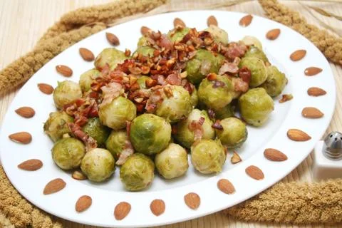 Cabbages with bacon Foto stock