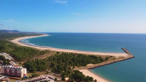 Cabedelo beach in Viana do Castelo Stock Footage 260050996