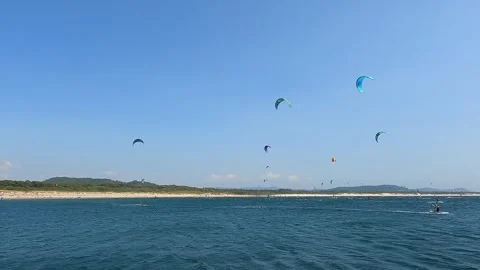 Cabedelo beach, Viana do Castelo 库存影片 340883277