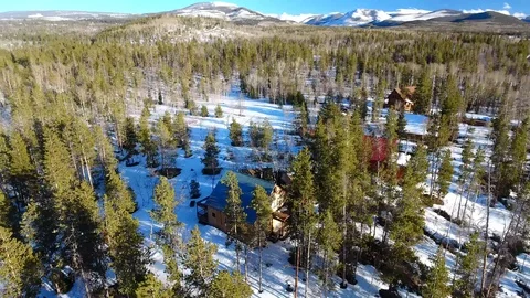 Cabin 360 pan higher angle Stock Footage 87720120