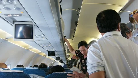 Cabin and passengers Видео 108375588