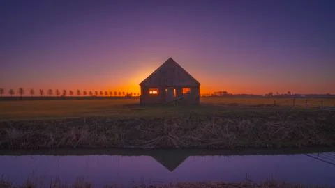 Cabin in Beemster Stock Photos