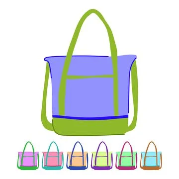 Cabin carry on bag vector cartoon graphic Stock Illustration