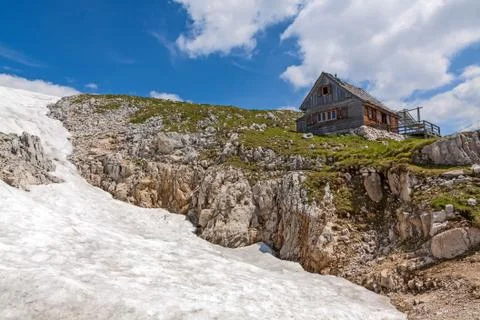 Cabin at the Dachstein Stock Photos