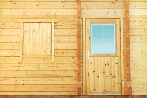 Cabin door Foto stock