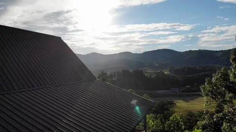 Cabin Drone Shot Stock Footage 94138445