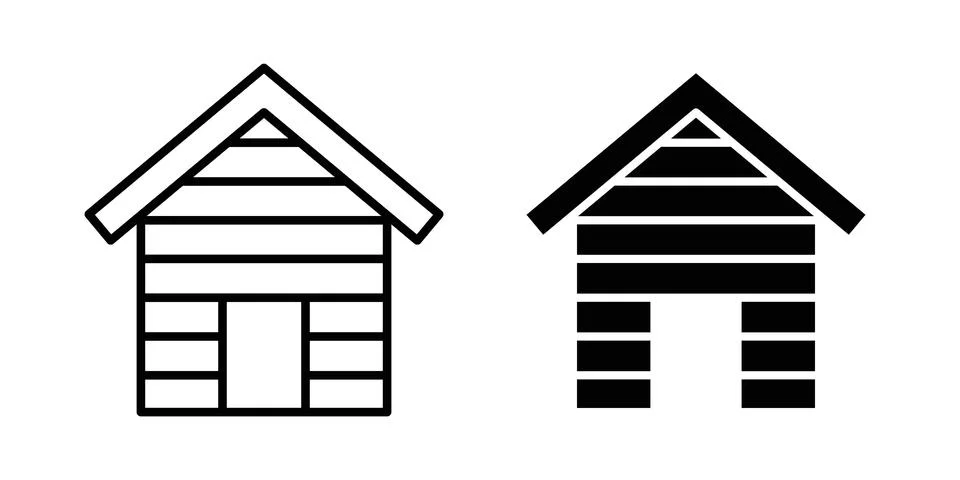 Cabin icon or illustration vector symbols Stock Illustration