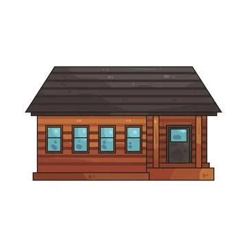 Cabin illustration Ilustración de archivo