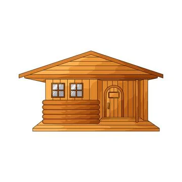 Cabin illustration Ilustración de archivo