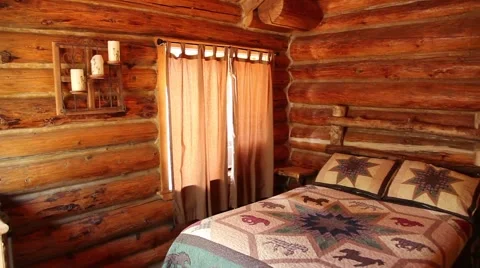 Cabin inside pan Video stock 41407988