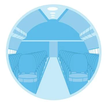 Cabin interior Illustrazione stock
