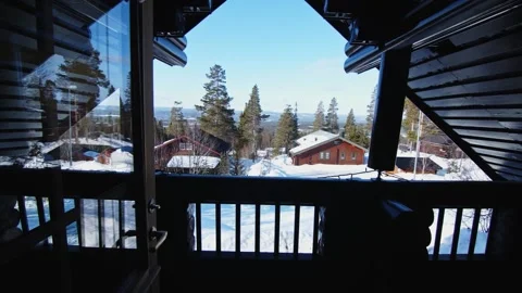 Cabin In The Mountains Stock Footage 168820375