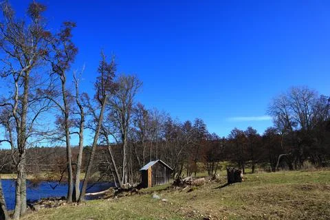 Cabin or cottage. Stock Photos