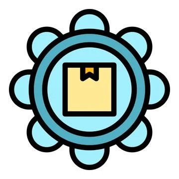 Cabin parcel icon vector flat 스톡 일러스트