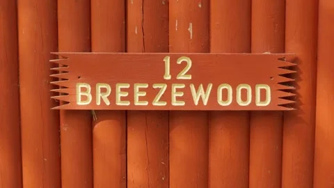 Cabin Sign Stock Footage 333661589