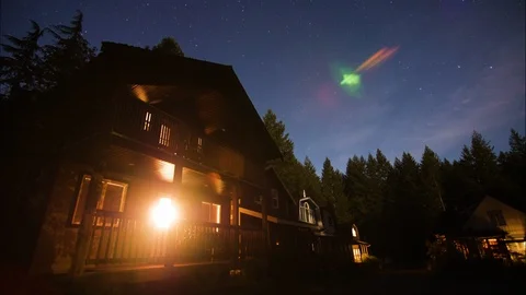 Cabin Star Timelapse Stock Footage 98894740