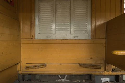 Cabin of Thai train Foto stock