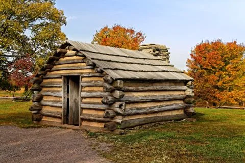 Cabin at Valley Forge Stock Photos