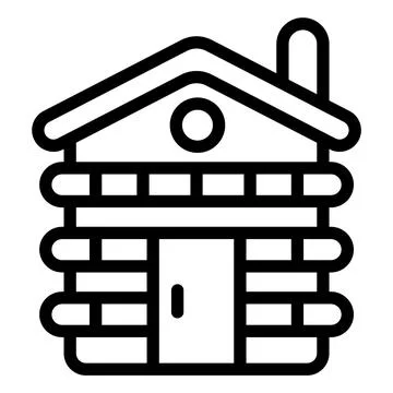 Cabin Vector Icon Design Illustration Stock Illustration