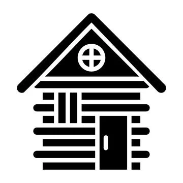 Cabin Vector Icon Design Illustration Stock Illustration