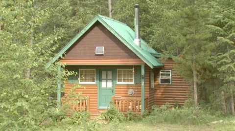 A cabin in the woods Video stock 110519