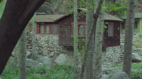 Cabin in the woods Stock Footage 62294312