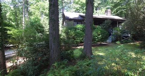 Cabin in the woods Video stock 84527247