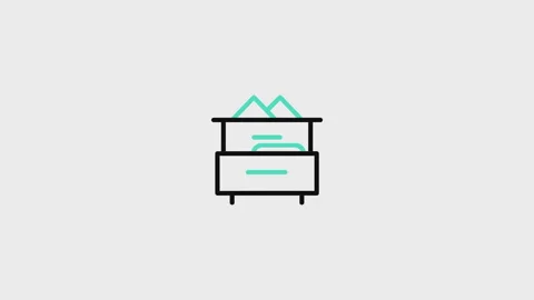 Cabinet Animated Icon Vídeos de archivo 320226234