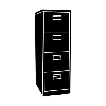 Cabinet cupboard icon Stock Illustration