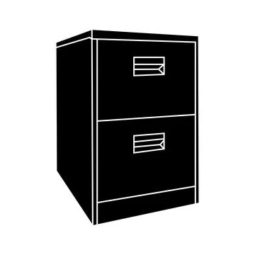 Cabinet cupboard icon Stock Illustration