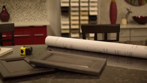 Cabinet design showroom Video stock 94592736