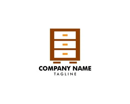 Cabinet logo icon design template Stock Illustration