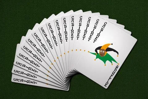 Cabinet Shuffle Stock Illustration