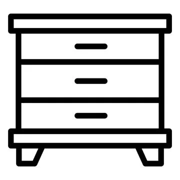 Cabinet Vector Icon Design Illustration Illustrazione stock