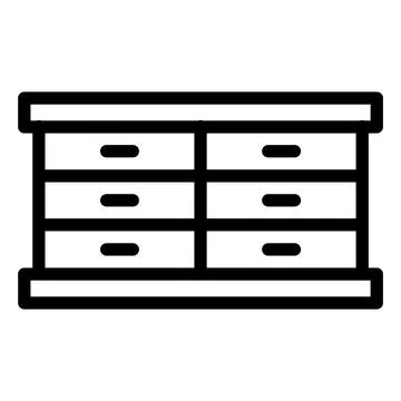 Cabinet Vector Icon Design Illustration Illustrazione stock