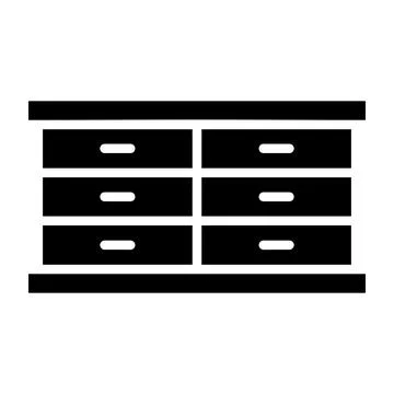 Cabinet Vector Icon Design Illustration Stock Illustration