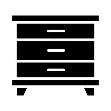 Cabinet Vector Icon Design Illustration Stock Illustration