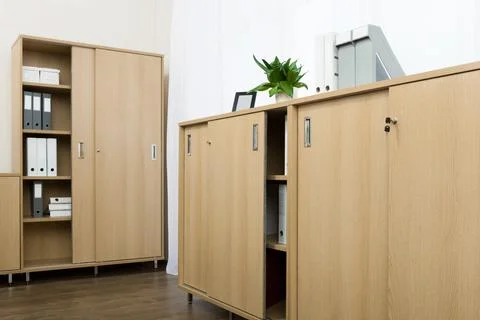 Cabinets with folders Stock Photos