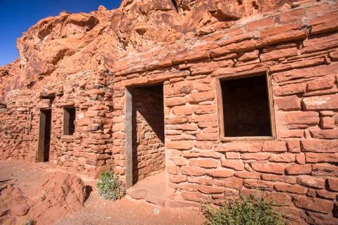 Cabins Valley of Fire Stock Photos