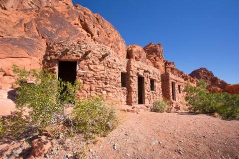 Cabins Valley of Fire Foto stock