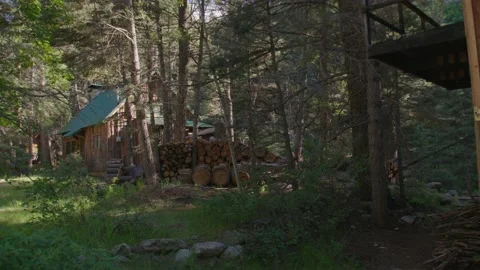 Cabins in the Woods Stock Footage 204869861