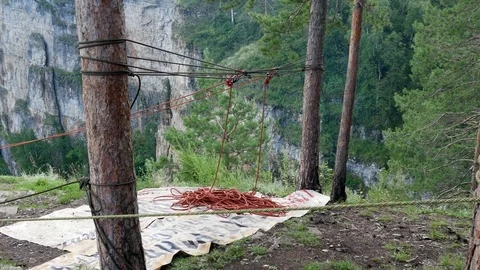 Cable and ropes Video stock 80525471