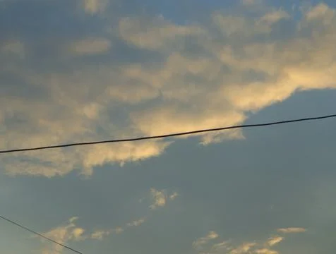 Cable and sky 写真素材