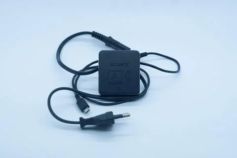 Cable and USB adapter camera sony Stock Photos