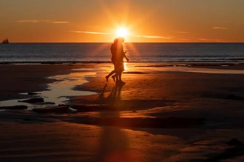 Cable Beach Sunset Stock Photos