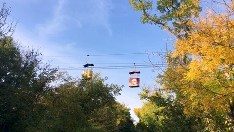 Cable car. 4K Stock Footage 81659277