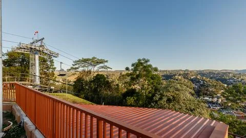 Cable car and train in Campos do Jordao, Brazil Stock Photos