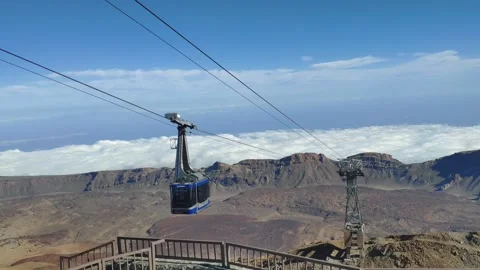 Cable Car Ascending Towards Camera 스톡 동영상 142931012
