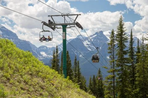 Cable Car in Banff Stock Photos